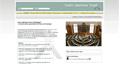 Desktop Screenshot of hvemstemmerhvad.dk